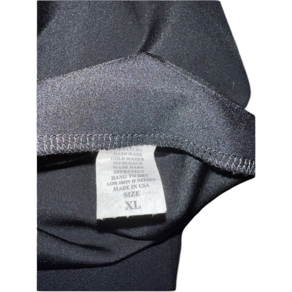 NEW pink Black Swim Top Skirt sparkly rashguard undercover waterwear set L large - Picture 8 of 10